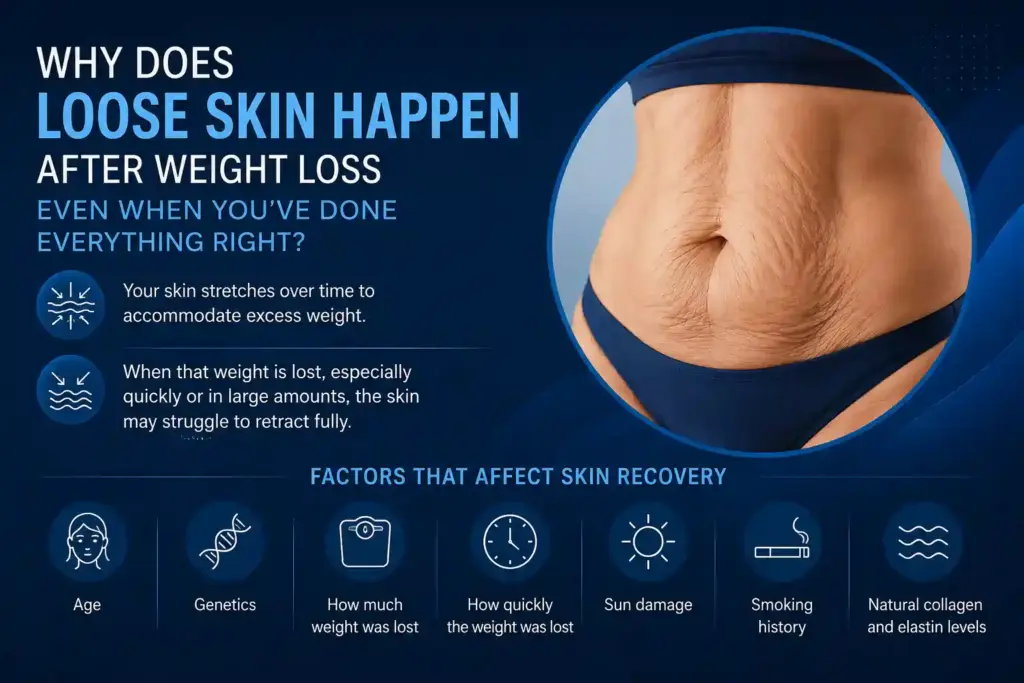 Why Does Loose Skin Happen After Weight Loss Even When You’ve Done Everything Right Chelmsford?